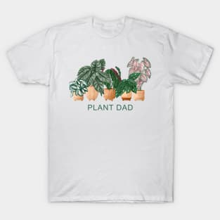 Plant Dad Quote illustration T-Shirt